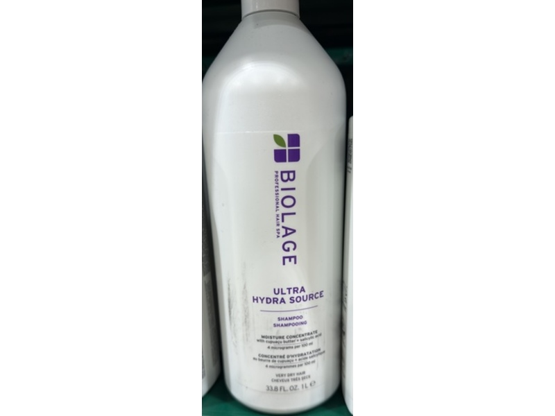 Biolage Ultra Hydra Source Shampoo, Cupuacu Butter + Salicylic Acid, 33.8 fl oz/1 L