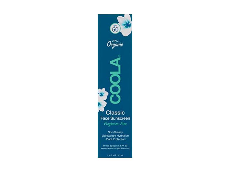 Coola Classic Face Sunscreen SPF 50, 1.7 fl oz/50 mL