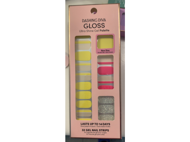 Dashing Diva Ultra Shine Gel Gloss Palette, Laser Tag, 32 Count