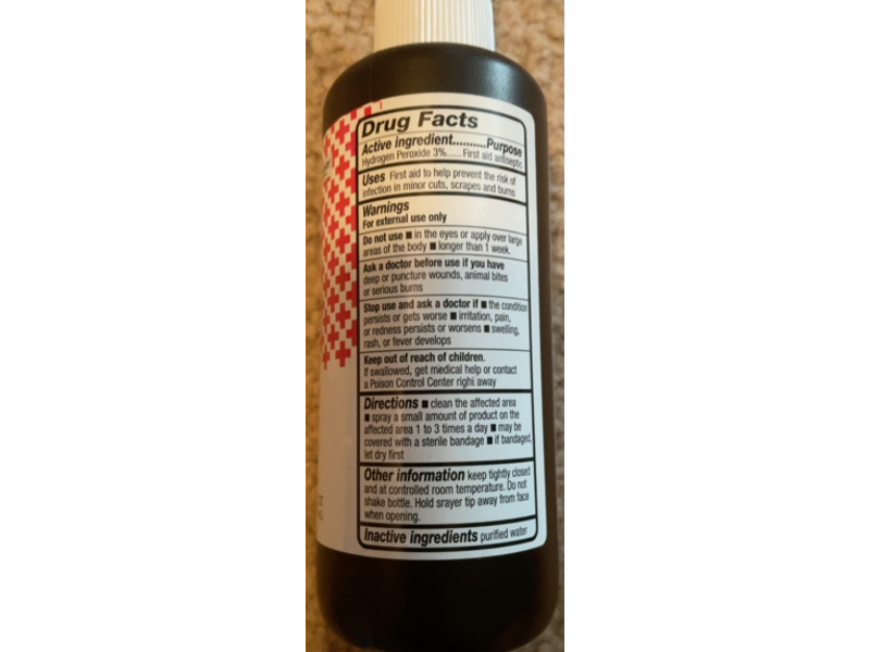 American Red Cross Antiseptic Spray, 3% Hydrogen Peroxide, 6 fl oz/177 mL