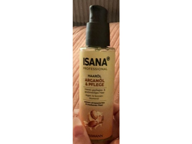 Rossmann Isana Professional Hair Oil, Argan Oil + Sunflower Oil, 100 mL