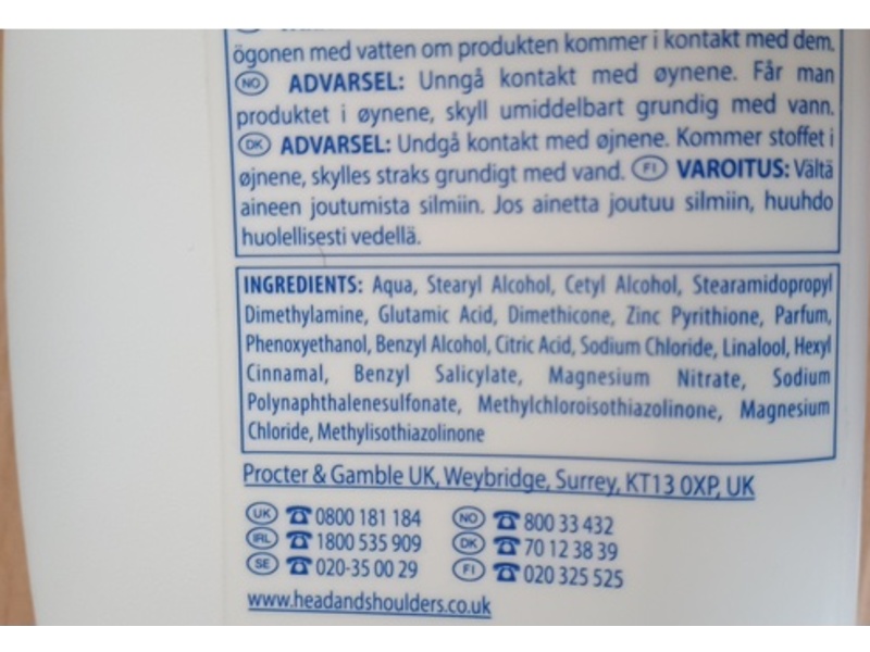 Head & Shoulders Anti Dandruff Conditioner, Smooth & Silky, 400 mL