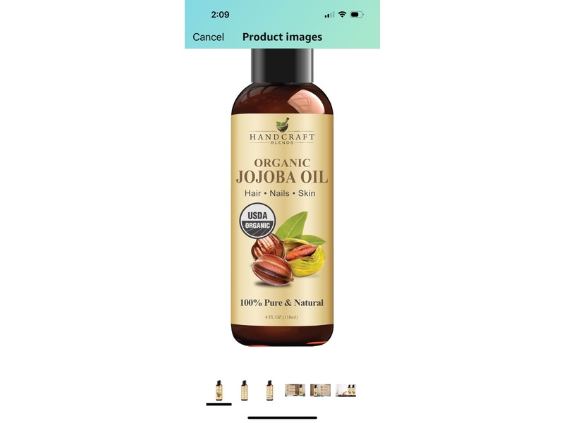 Handcraft Blends Organic Jojoba Oil, 4 fl oz/118 mL