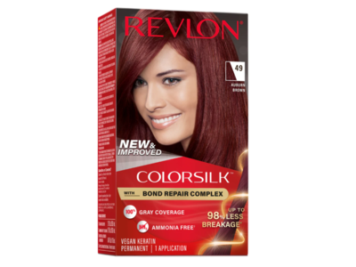 Revlon Colorsilk Permanent Hair Color, 49 Auburn Brown, 1 Application