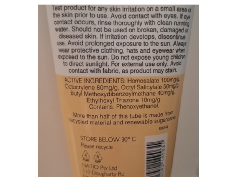 Natio Sun Quick Dry Moisturising Sunscreen, SPF 50+, 3.3 fl oz/100 mL