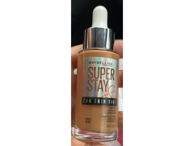 Maybelline New York Super Stay Skin Tint, Vitamin C, 312, 1.0 fl oz/30 mL