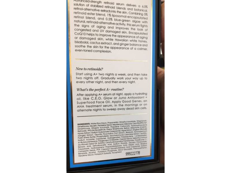 Sunday Riley A+ High-Dose Retinoid Serum, 1 fl oz/30 mL