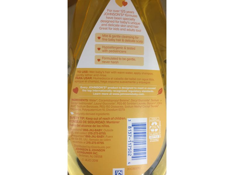 Johnson's Baby Shampoo, 20.3 fl oz (600 mL)