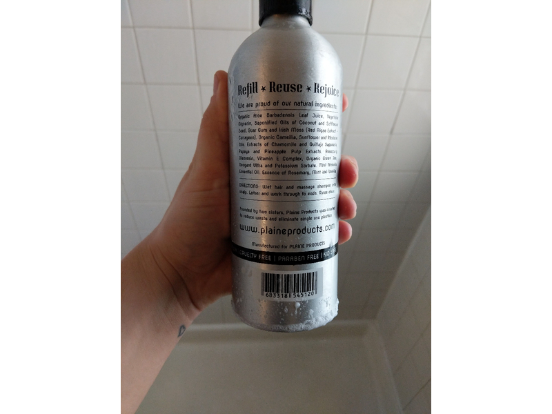 Plaine Products Shampoo, Rosemary, Mint, Vanilla, 16 oz/473 ml