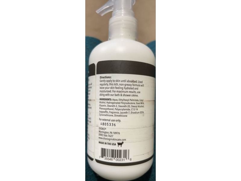 Dionis Goat Milk Skincare Body Lotion, Goat Milk, Winterberry, 8.5 fl oz/250 mL