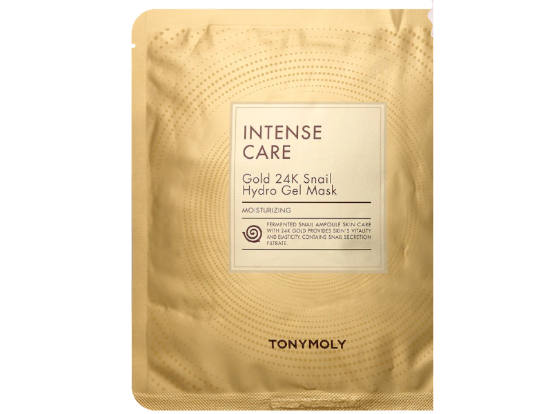 TonyMoly Intense Care Hydro Gel Mask, Gold 24k Snail, 1.16 oz, 1 Count