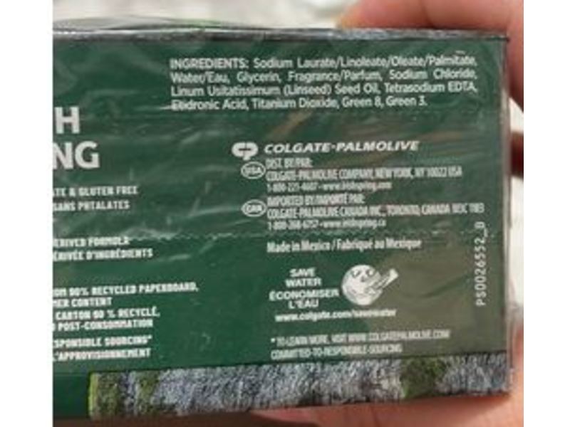 Irish Spring Deodorant Soap, Original Clean, 104.8 g, Pack Of 8