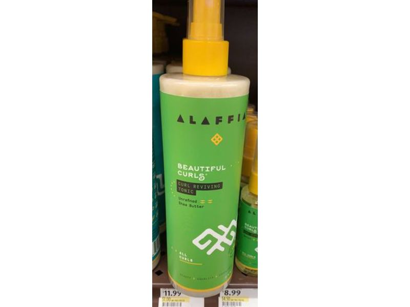 Alaffia Beautiful Curls Curl Reviving Tonic, Unrefined Shea Butter, 12 fl oz