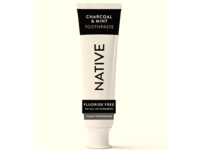 Native Fluoride Free Toothpaste, Charcoal & Mint, 90 mL - thumbnail 1