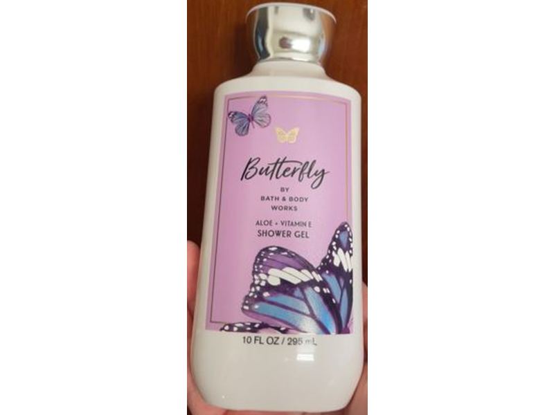 Bath & Body Works Butterfly Shower Gel, Aloe, Vitamin E, 10 fl oz/295 mL