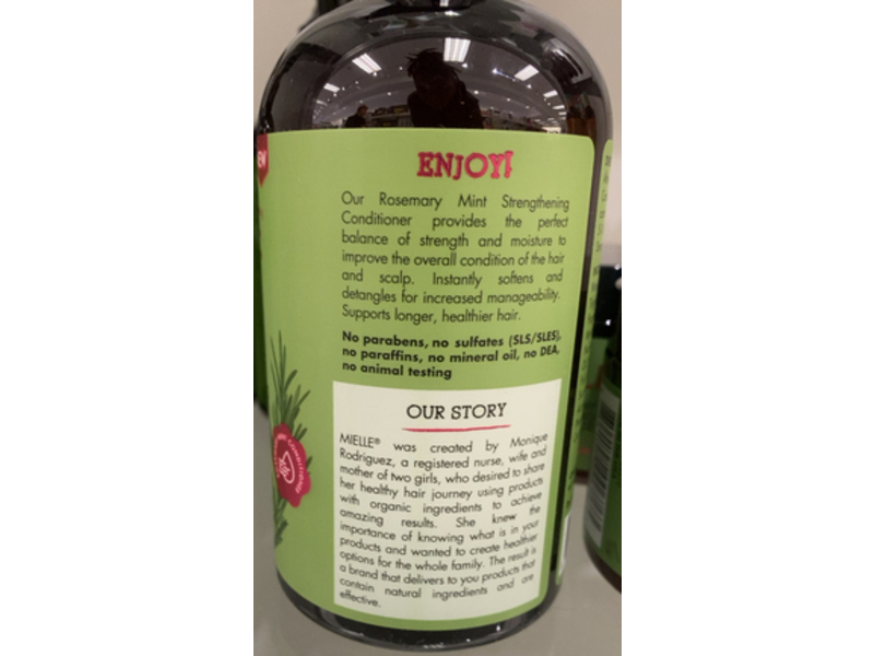 Mielle Strengthening Conditioner, Rosemary Mint Blend, 12 fl oz/355 mL