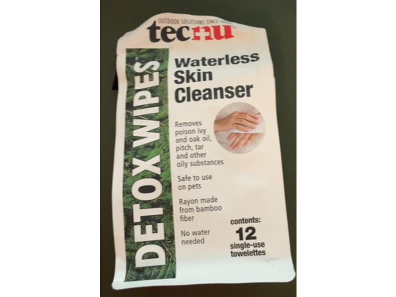 Tecnu Detox Wipes, 12 Count