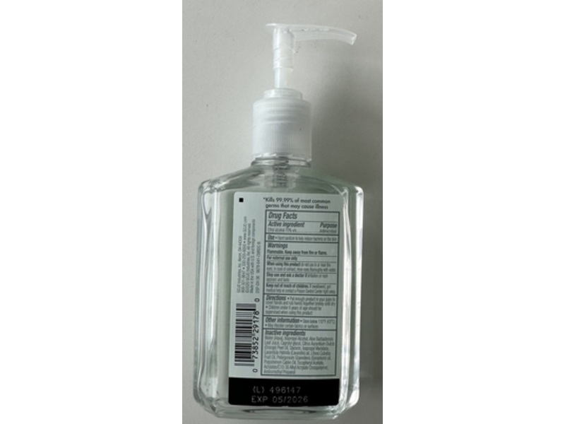 Purell Advanced Hand Sanitizer, Naturals, 8 fl oz/236 mL, Pack Of 4