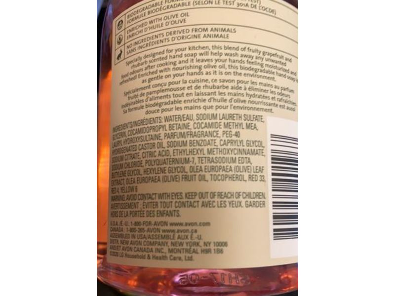 Cucina Fruits & Passion Hand Soap, Grapefruit, Rhubarbe, 13.5 fl oz/400 mL