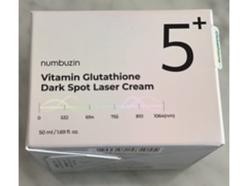 Numbuzin 5+ Vitamin Glutathione Dark Spot Laser Cream, 1.69 fl oz/50 mL