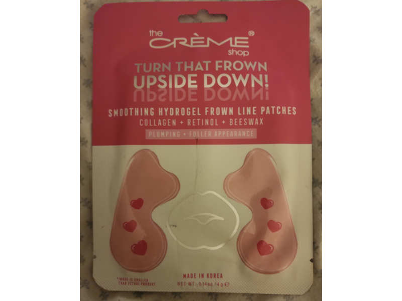The Creme Shop Smoothing Hydrogel Frown Line Patches, Plumping + Fuller Appearance, 0.14 oz/4 g