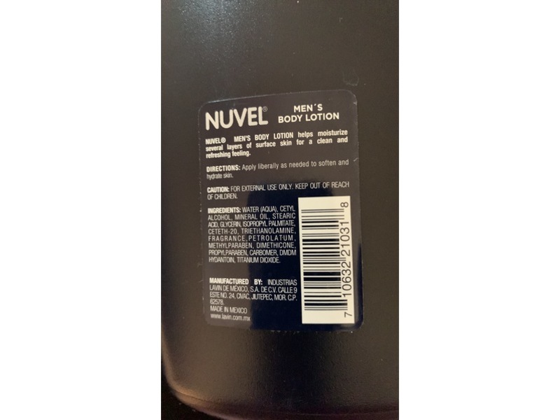 Nuvel Deep Pentrating Men's Body Lotion, 16.9 fl oz/500 mL