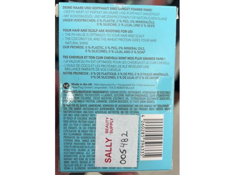 Foamie Shampoo Bar, Plastic Free, 2.8 oz/80 g