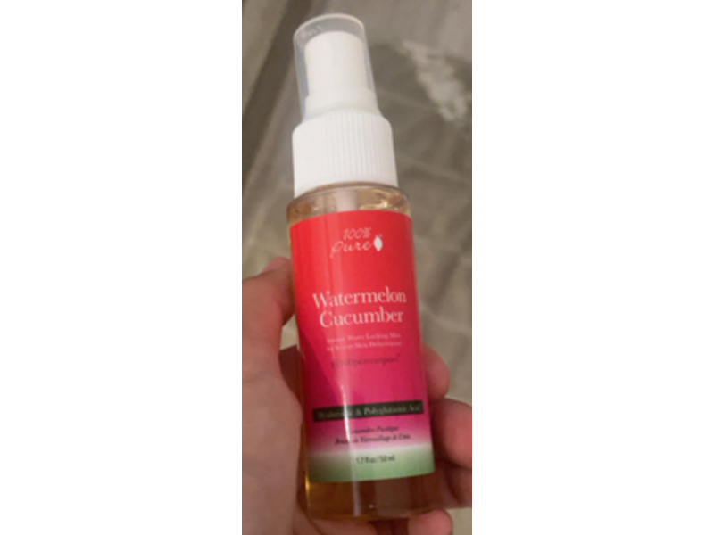 100% Pure Water Locking Mist, Watermelon & Cucumber, 1.7 fl oz/50 mL