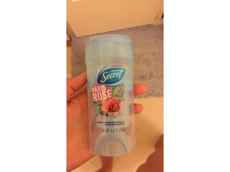 Secret Antiperspirant Deodorant Clear Gel, Paris Romantic Rose, 2.6 OZ