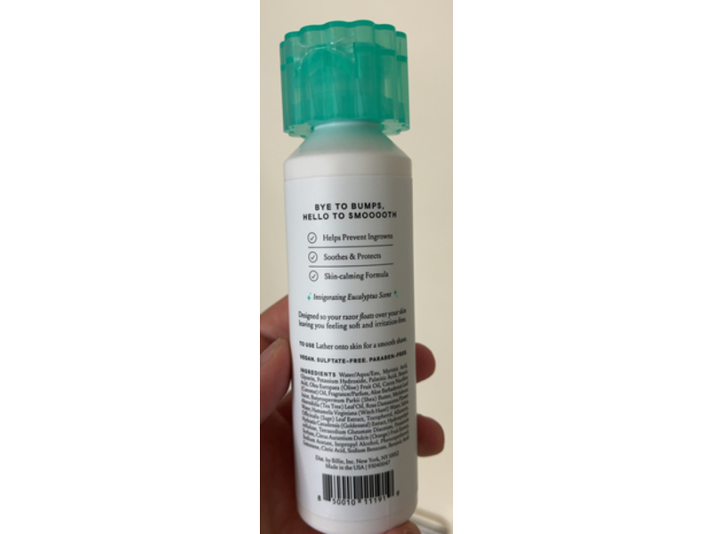 Billie Whipped Shave Cream, Tea Tree Oil + Witch Hazel, 6.5 fl oz