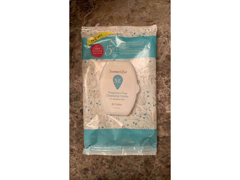 Summer's Eve Cleansing Cloths Fragrance Free 32 Count