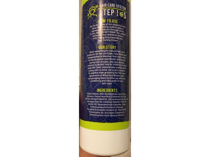 MAM Young King Hair Care Leave-In Conditioner, 8 oz/227g