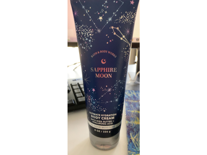 Bath & Body Works Sapphire Moon Ultimate Hydration Body Cream, Shea Butter + Hyaluronic Acid, 8 oz/226 g