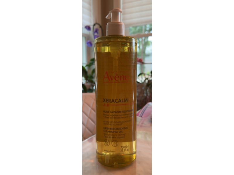 Avene Xeracalm A.D Lipid - Replenishing Cleansing Oil, 25.3 fl oz/750 mL
