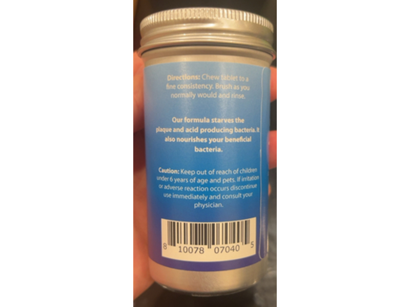 Weldental Chew Brush Smile Toothpaste Tablets, Peppermint, 120 Count