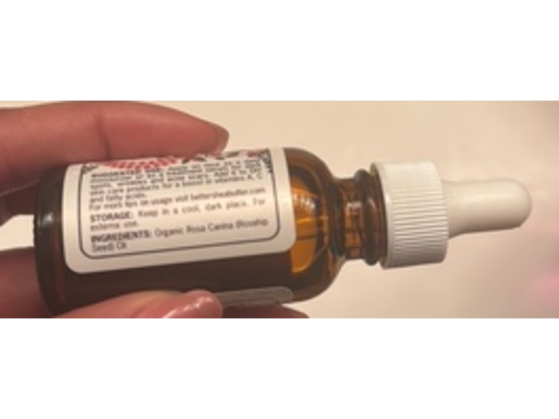 Better Shea Butter Organic Rosehip Oil, 1 oz/30 mL
