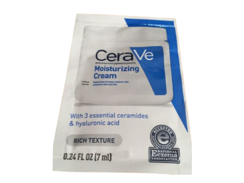 CeraVe Moisturizing Cream, 0.24 fl oz/7 mL.