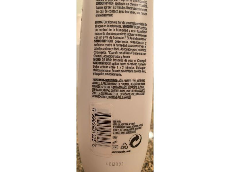 Matrix Biolage Smoothproof Conditioner, Parabens Free, 13.5 fl oz/400 mL