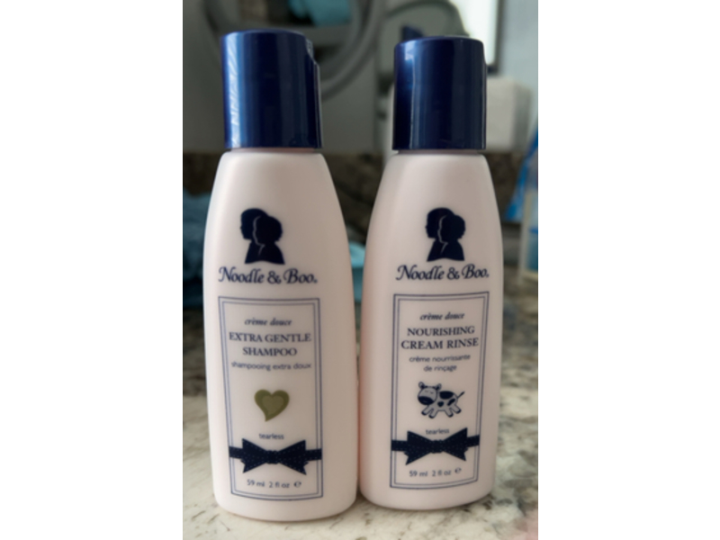 Noodle & Boo Shampoo & Cream Rinse Sweetly Clean Kit, Creme Douce, 2 fl oz/59 mL