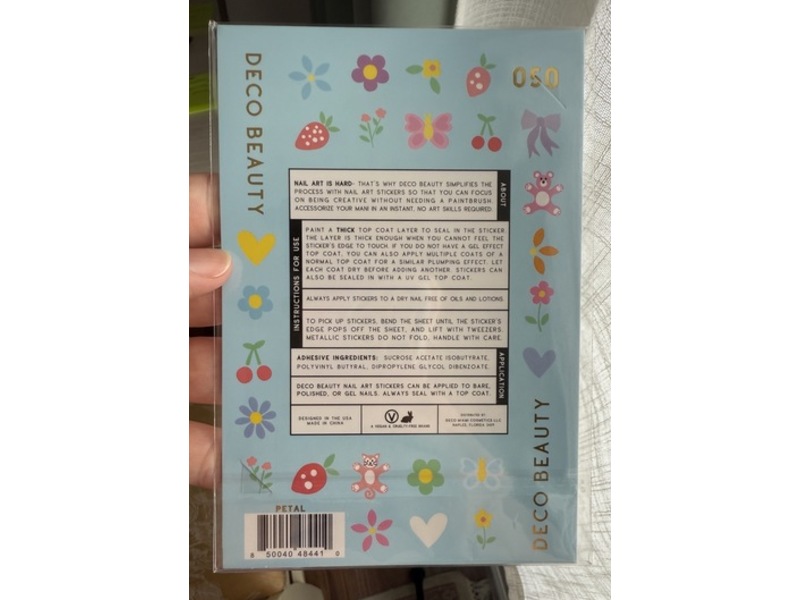 Deco Beauty Petal Nail Art Stickers, Petal, 146 Count