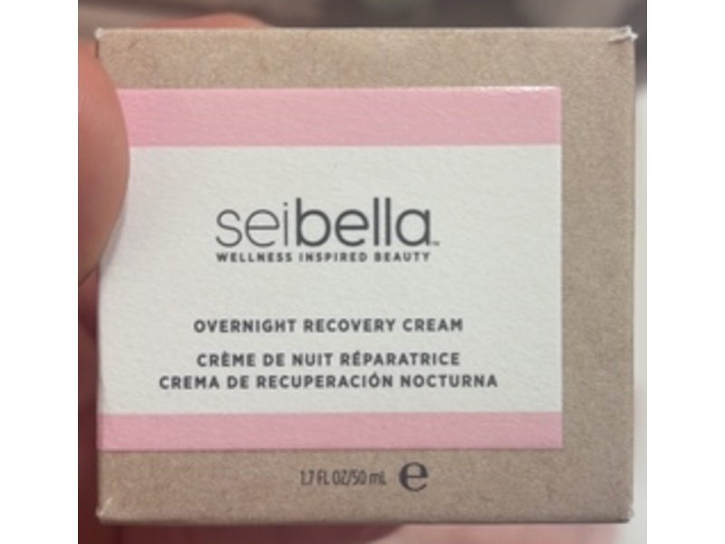 Seibella Overnight Recovery Cream, Honey And Rose, 1.7 fl oz/50 mL