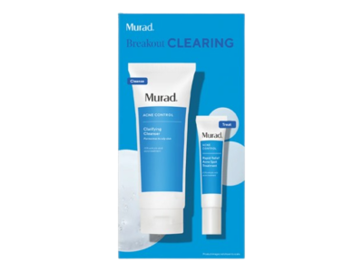 Murad Breakout Clearing Acne Control Cleanser And Treatment Kit,
