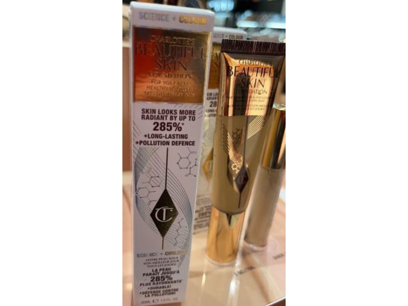 Charlotte Tilbury Charlotte's Beautiful Skin Foundation, 4 Warm, 1 fl oz/30 mL