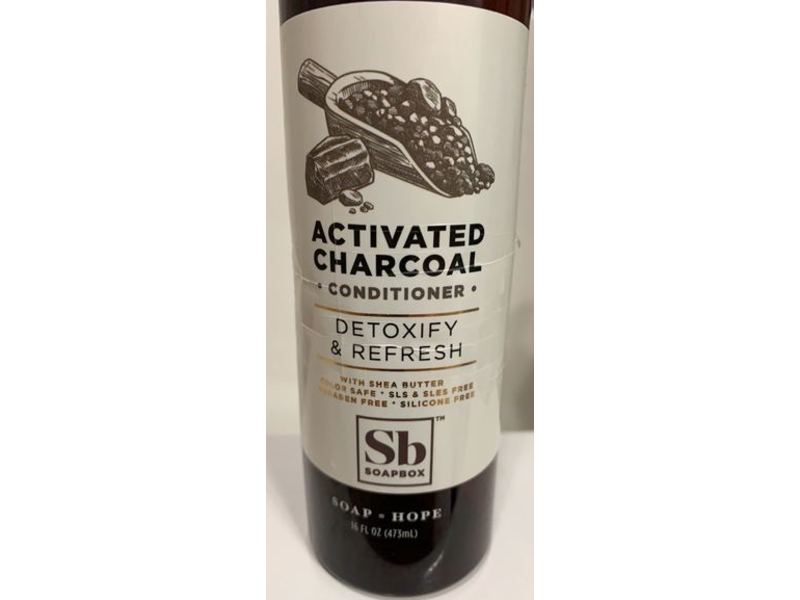 Soapbox Detoxify & Refresh Conditioner, Activated Charcoal, 16 fl oz/473 mL, Pack Of 3