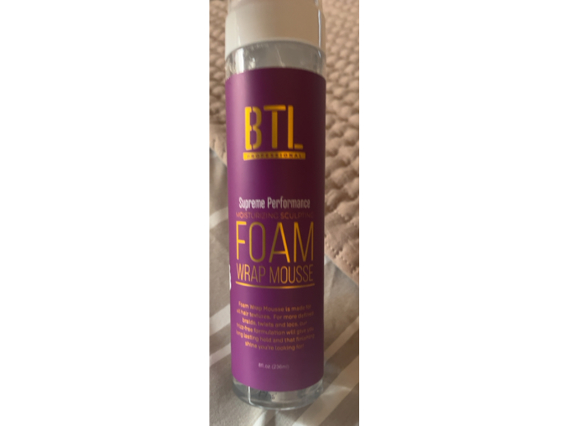 Btl Professional Supreme Performance Moisture Sculpting Foam Wrap Mousse, 8 oz/236 mL