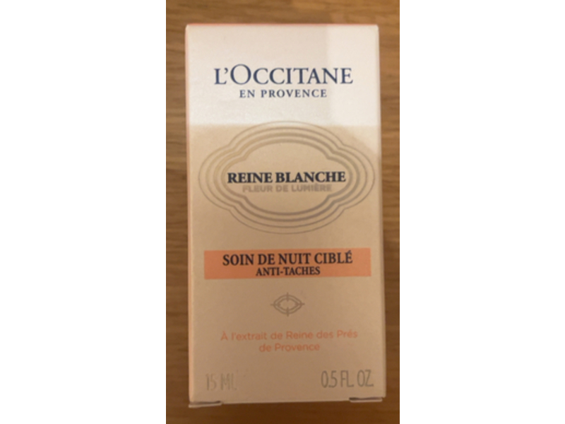 L'Occitane en Provence Reine Blanche Targeted Dark Spot Night Care Cream, 0.5 fl oz/15 mL