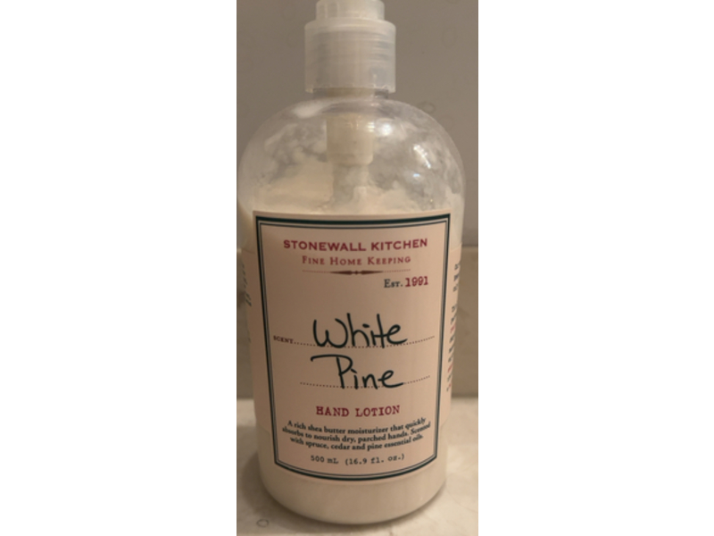 Stonewall Kitchen Hand Lotion, White Pine, 16.9 fl oz/500 mL