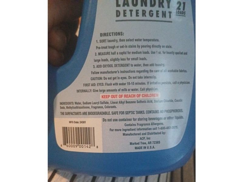 Oxydol Oxygen Powder Laundry Detergent, 21 Loads, 42 fl oz/1242 mL