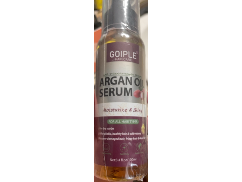 Goiple Argan Oil Serum, 3.4 fl oz/100 mL