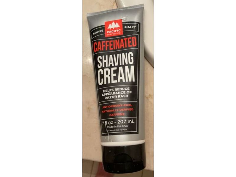Pacific Shaving Co Shaving Cream, Caffeinated, 7 fl oz/207 mL